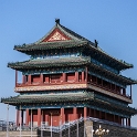 AS CHN NO BEI Dongcheng 2017AUG08 ZhengyangGate 002  The structure measures 203 feet ( 62 meters ) in length, 39 feet ( 12 meters ) in width and 85 feet (26 meters) in hight. This includes the 4 storey watchtower, which was built in 1439 and contains 94 embrasures ( arrow slits ) that open to the east ( 21 ), west ( 21 ) and south sides ( 54 ). : 2017, 2017 - EurAisa, Asia, August, Beijing, China, DAY, Dongcheng, Eastern Asia, North, Tuesday, Zhengyang Gate
